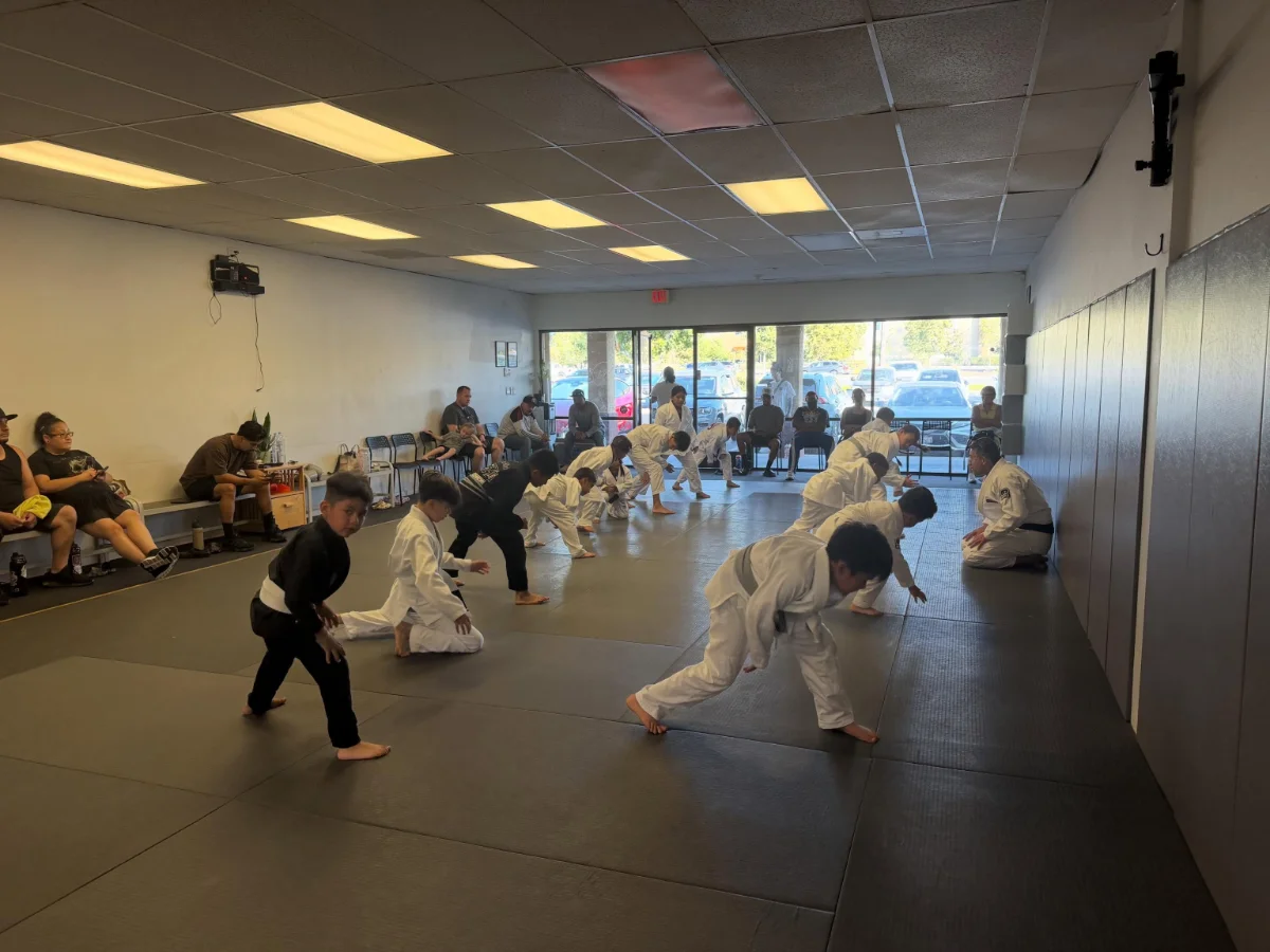 Kids Brazilian jiu-jitsu class training in age groups at Kulture BJJ